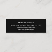 Noir maigre de "or" de carte de visite fondu (Dos)