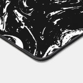 Noir & Marbre blanc Style de bureau Mat (Coin)