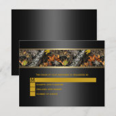 Noir Mariage Camo RSVP (Devant / Derrière)
