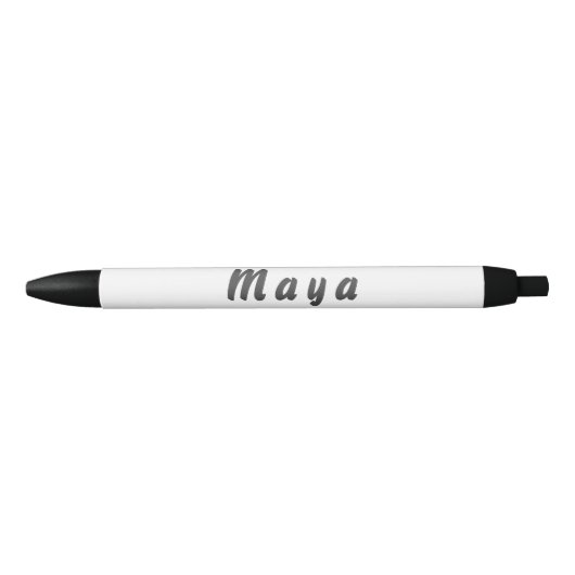 Noir Maya stylo à bille (Devant)