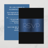 Noir métallisé bleu RSVP (Devant / Derrière)
