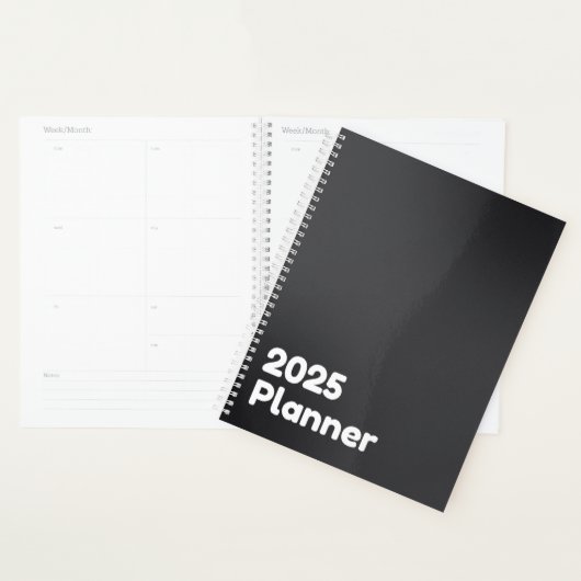 Noir minimaliste 2025 (Devant avec enveloppe)
