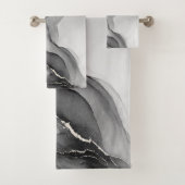 Noir minimaliste et Marbre blanc (En situation)