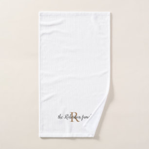 Noir minimaliste & Faux Or sur Blanc