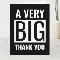 Noir Minimaliste Grand Texte Un Très Grand Merci