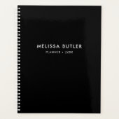 Noir minimaliste moderne (Devant)