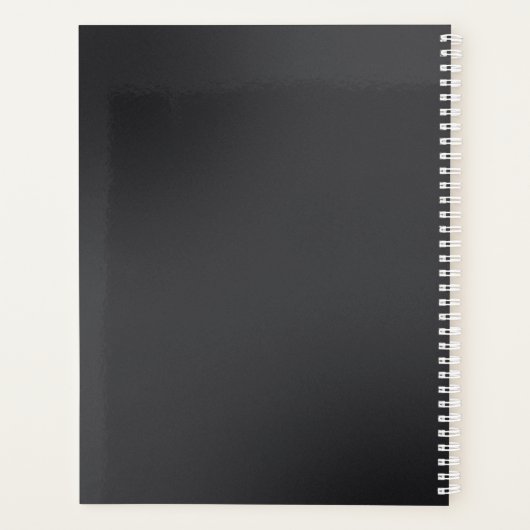 Noir minimaliste non daté (Dos)