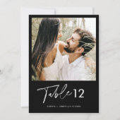 NOIR minimalistisch fotolijstnummer 5x7 Kaart (Voorkant)