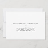 Noir moderne à ma chambre sur notre carte de jour  (Dos)