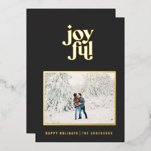 noir moderne joyeuse 1 feuille photo carte de vaca