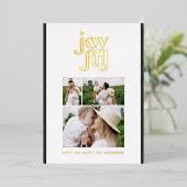 noir moderne joyeuse 3 photo foil vacances (Debout devant)