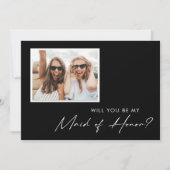 Noir moderne | Photo de la carte de proposition d' (Devant)