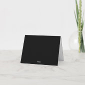 Noir moderne Simple Script Girl Monogramme Nom (Dos)
