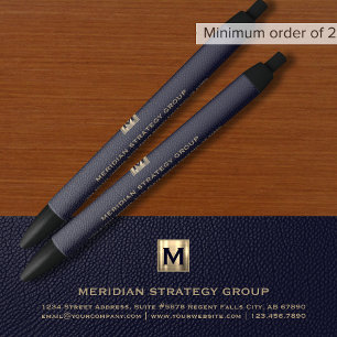 Noir Monogramme bleu Premier stylo