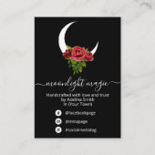 Noir Moon Spell Jar Et Kit Carte de visite (Devant)