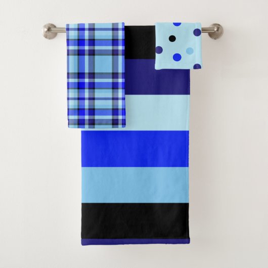 Noir 'n' Serviette bleue set 2 (En situation)