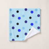Noir 'n' Serviette bleue set 2 (Gant de toilette)