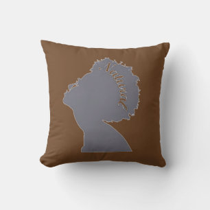Noir naturel et Coussin Brown
