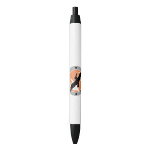 Noir Né pour voyager stylo à encre noire
