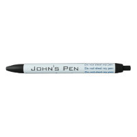 Ne volez pas mon stylo - coutume