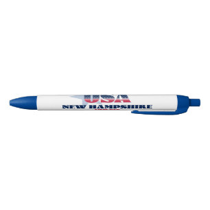 Noir New Hampshire et un stylo à icône américain