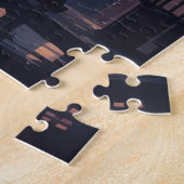 Noir Night Stad Legpuzzel (Zijkant)