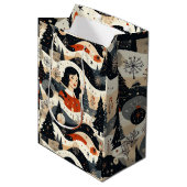 Noir Noël Medium Cadeauzakje (Voorkant Gekanteld)