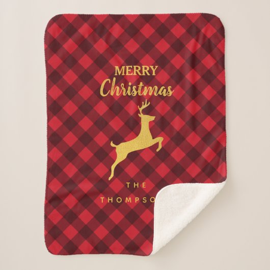 Noir Noir Noir Noir Noir Noir Cerf Plaid (Devant)