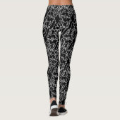 Noir Nouveau Chic Pattern Leggings (Achterkant)