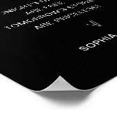 NOIR open balkbruiloft Poster (Hoek)