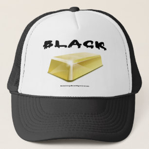 Noir, or, barre d'or, casquette de gisement de