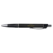 Noir or monogramme Nom du script initial stylo (Bas)