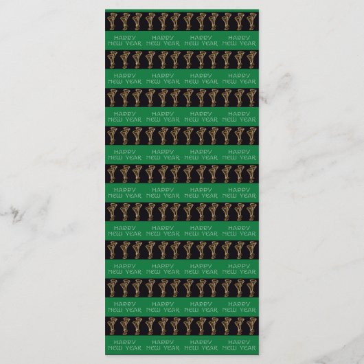 Noir & Or Nouvel An Menu & Champagne (Dos)