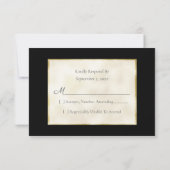 Noir or Topaz Gemstone Wedding RSVP (Dos)