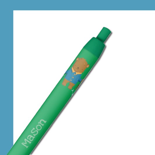 Noir Ours Brown avec stylo à pêche