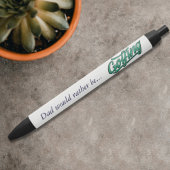 Noir Papa Préférerait Être Stylo De Golf