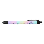 Noir Pastel Rainbow Script Calligraphique Stylo d'encre (Haut)