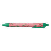 Noir Pastèque Pastèque Fruit Rose Rouge Stylo Encre Noi (Bas)