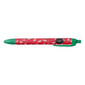 Noir Pastèque Pastèque Fruit Rose Rouge Stylo Encre Noi (Bas)