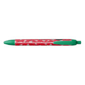 Noir Pastèque Pastèque Fruit Rose Rouge Stylo Encre Noi (Dos)