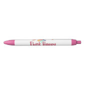 Noir Pensez au stylo de jour heureux (Devant)