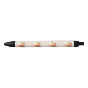 Noir Petit Baby shower Citrouille - Stylo Chic Automne