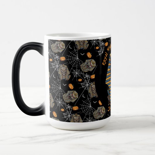 🖤 Noir Pharaoh Mummy Mug 🎃 👑 (Gauche)