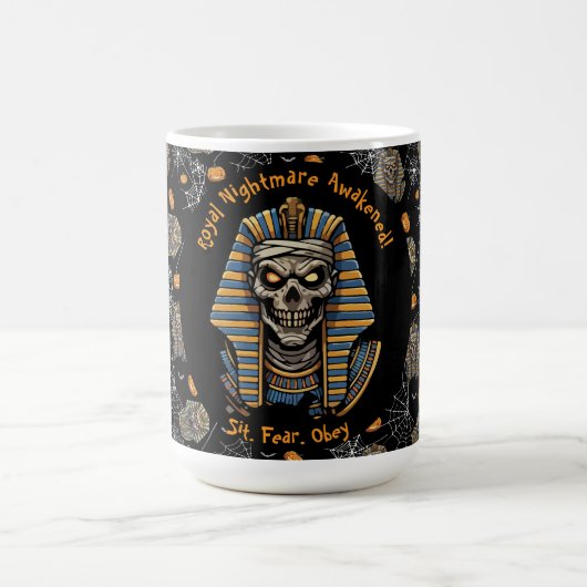 🖤 Noir Pharaoh Mummy Mug 🎃 👑 (Centre)