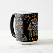 🖤 Noir Pharaoh Mummy Mug 🎃 👑 (Devant gauche)