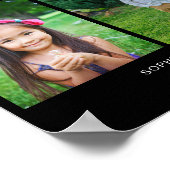 NOIR Photos d'enfance Numéro de tableau 8x10 (Coin)