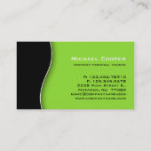 Noir professionnel de chaux de carte de visite de (Dos)