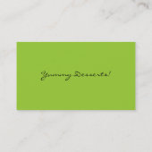 Noir professionnel de vert de carte de visite de (Dos)