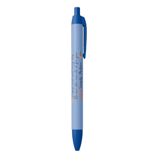Noir Profitez de chaque stylo quotidien (Bas (Vertical))