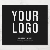 Noir Promotionnels Étiquettes de bouteille de bièr (Étiquettes simples)